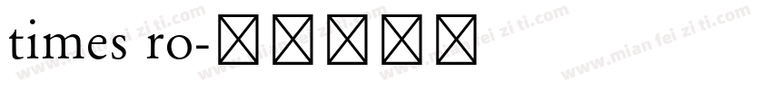 times ro字体转换